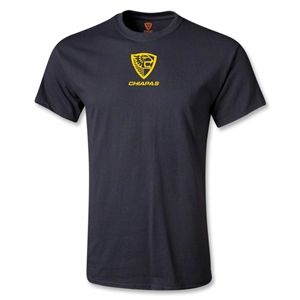 Euro 2012   Jaguares de Chiapas Small Logo Soccer T Shirt (Black)