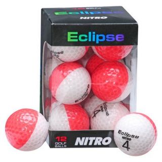 Nitro Eclipse 12 Pk Golf Balls Coral/White