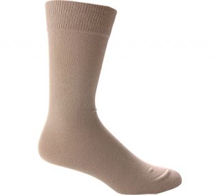 Mens Florsheim Cotton Solid Anklet W7020U6 (6 pairs)   Khaki Dress Socks