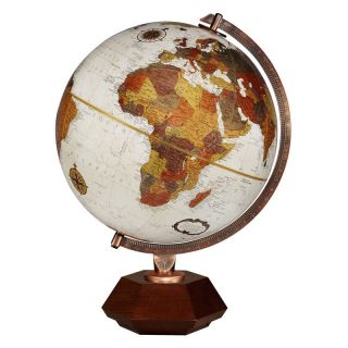 Frank Lloyd Wright Hexhedra 12 in. diam. Tabletop Globe Multicolor   37539