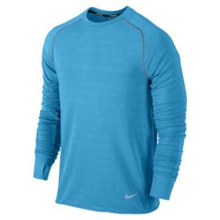 Nike Dri FIT Sprint Crew Mens Running Shirt   Vivid Blue