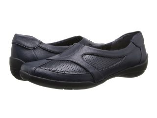 Easy Street Chauffeur Womens Slip on Shoes (Navy)