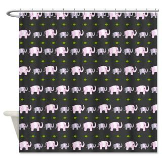  Cute elephant black Shower Curtain  Use code FREECART at Checkout