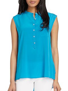 Sleeveless Hi Lo Blouse   Capri