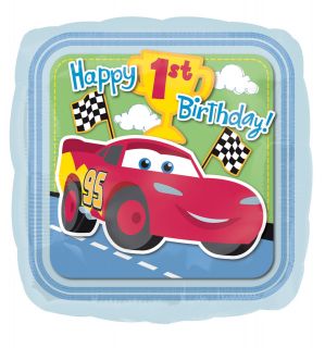 1st Birthday Cars Foil Balloon