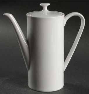 Arzberg Grand Prix White Mini Coffee Pot & Lid, Fine China Dinnerware   Grand Pr