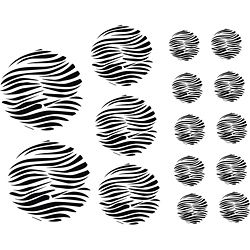 Vinyl Attraction Zebra Print Polka Dots Inspiring Vinyl Decal