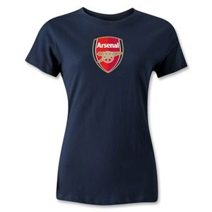 hidden Arsenal Womens T Shirt (Navy)