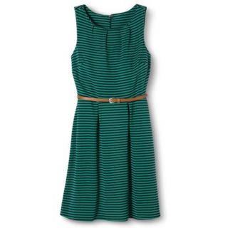 Merona Womens Textured Stripe Dress   Acacia Leaf   S