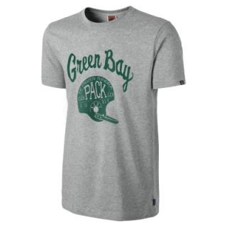 Nike Helmet (NFL Green Bay Packers) Mens T Shirt   Dark Grey Heather