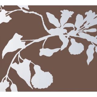 Inhabit Morning Glory Stretched Wall Art in Chocolate MGC Size 16 x 16