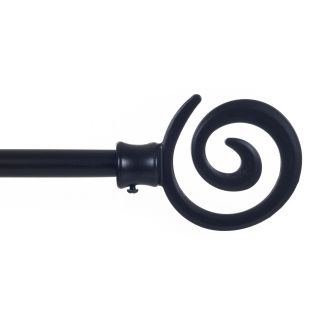 Lavish Home Spiral Finial Modern Curtain Rod Set (Silver, antique copper, rubbed dark bronze, pewter Finial materials AluminumFinial dimensions 3.25 inches high x 3.25 inches long Projection 3.5 inchesDimensions 48 86 inches long x 0.75 inches diamete