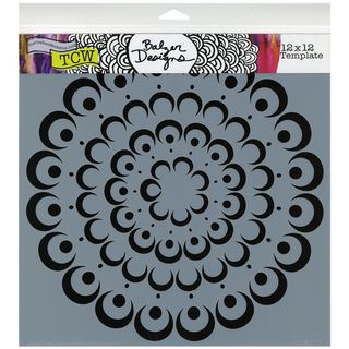 Crafters Workshop Templates 12x12 bubble Doily