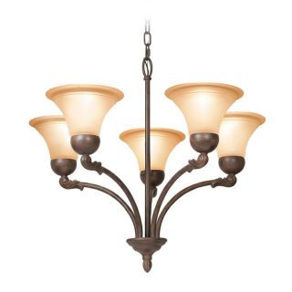 Woodbridge Lighting Darien 5 light Restoration Bronze Chandelier