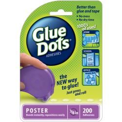 Glue Dots Poster 200 Clear Dot N Go Disposable Dispenser