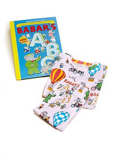 Books To Bed Infants Three Piece Babars ABC Book & Pajamas Set  