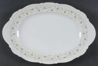 Mitterteich Lady Patricia 15 Oval Serving Platter, Fine China Dinnerware   Smal