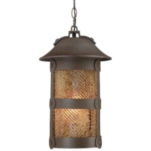 The Great Outdoors TGO 9254 A199 PL Lander Heights 1 Light Chain Hung