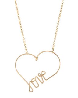 14 Karat Gold Love In Heart Necklace