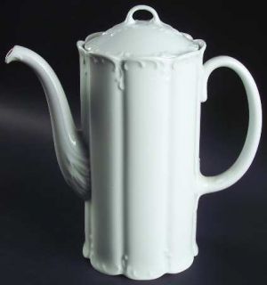 Rosenthal   Continental Monbijou (White) Coffee Pot & Lid, Fine China Dinnerware