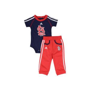 St. Louis Cardinals adidas MLB Newborn Creeper And Pant Set