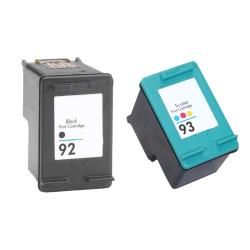 Hewlett Packard 92/93 1 Black Ink And 1 Colored Ink Cartridge (remanufactured) (Black/ coloredBrand HPModel 92/93Quantity Two (2) (1 Black, 1 Color)Maximum yield 220 with 5% coverageCompatible With HP   Deskjet; 5420, 5420v, 5440, 5400v, 5440xi, 5442