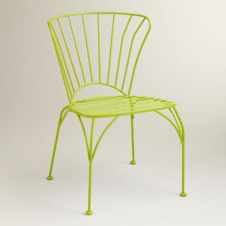 Apple Green Cadiz Metal Chairs, Set of 2   World Market