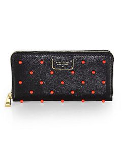 Marc Jacobs Deluxe Polka Dot Wallet   Black Red