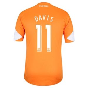 adidas Houston Dynamo 2013 DAVIS Authentic Primary Soccer Jersey