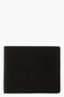 Marc By Marc Jacobs Black Pebbled Leather Martin Bifold Wallet
