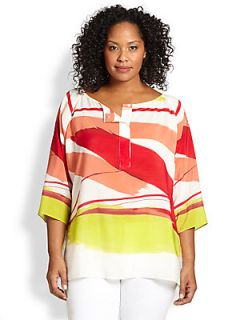 Lafayette 148 New York, Sizes 14 24 Laney Top   Geranium