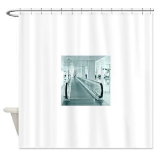  Travel Concept. Escalator Inside Mo Shower Curtain  Use code FREECART at Checkout