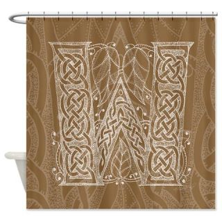  Celtic Letter W Shower Curtain  Use code FREECART at Checkout