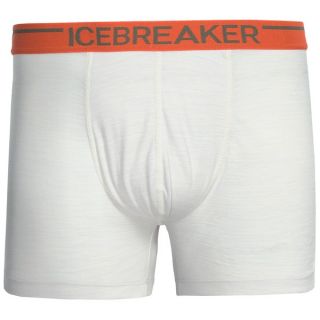 Icebreaker Bodyfit 150 Boxer Briefs   Merino Wool (For Men)   BONE/ORANGE/GREEN (L )