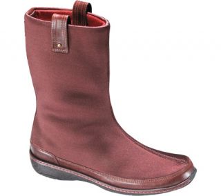 Womens Aetrex Berries™ Mid Calf Boots   Cranberry Stretch Fabric/Leather