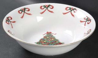 Gibson Designs Christmas Radiance 9 Round Vegetable Bowl, Fine China Dinnerware