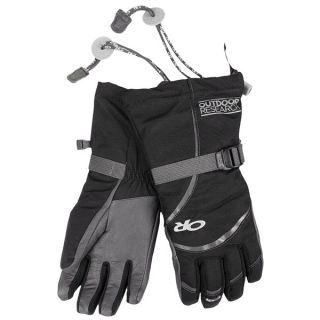 Outdoor Research Highcamp PrimaLoft(R) Gloves   Waterproof  Insulated (For Women)   BLACK (M )