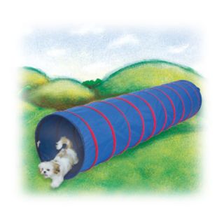 Pacific Play Tent Institutional Agility Dog Training Chute Blue with Blue Trim  
