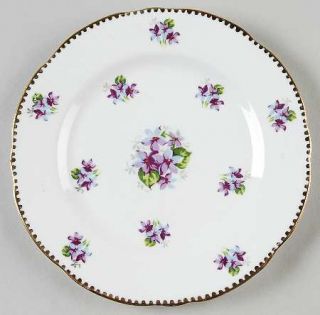 Royal Stafford Sweet Violets (Not Embossed,Gold Drops) Bread & Butter Plate, Fin