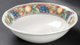 Wedgwood Sienna Coupe Cereal Bowl, Fine China Dinnerware   Fruit Border