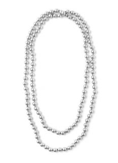 Catherines Womens Faux Pearl Necklace
