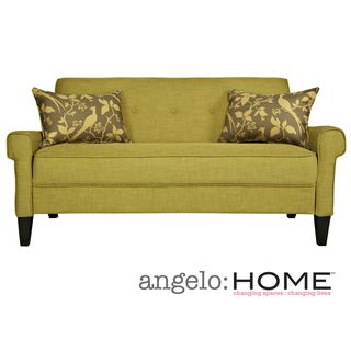 Angelohome Ennis Green Bamboo Twill Sofa