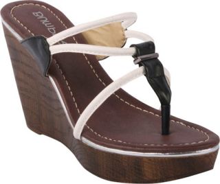 Womens L & C Perry 02   Black/White Sandals
