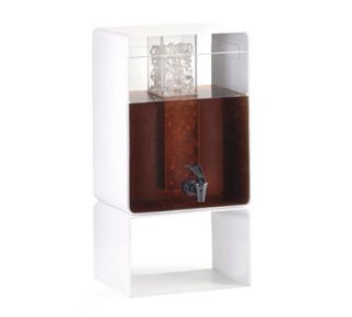 Cal Mil 3 gal Retro Beverage Dispenser   Drip Tray, 10 1/2x10x20 1/4, White