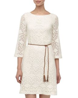 Rising Sun Crochet Pattern Dress, Ivory
