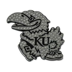 Kansas Jayhawks Die Cut Crystal Auto Emblem