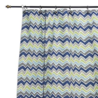 Chooty and Co See Saw Felix Blue Natural Shower Curtain   SC723018