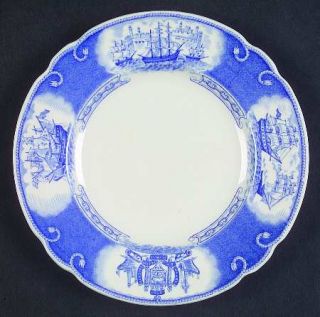 Wedgwood United States Naval Academy Blue(Scallop Bread & Butter Plate, Fine Chi