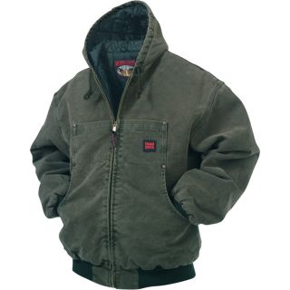 Tough Duck Washed Hooded Bomber   2XL, Moss