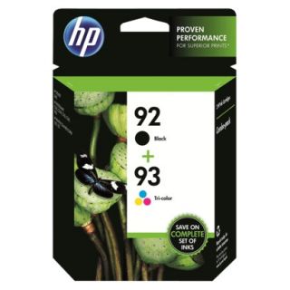HP 92/93 Combo Pack Printer Ink Cartridges   Multicolor (C9513FN#140)